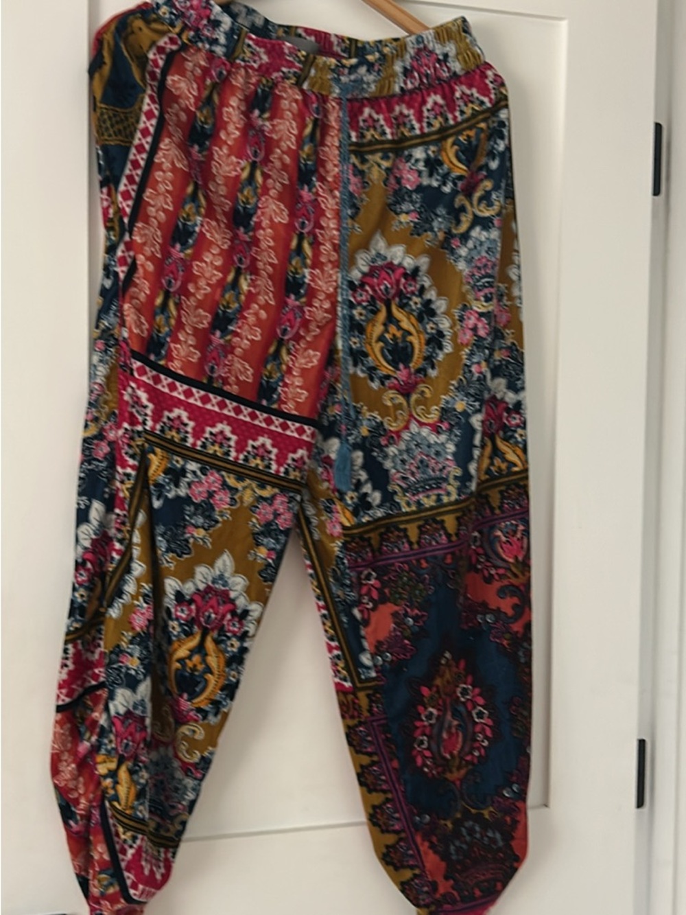 Anthropologie Multicolor Bohemian Print Joggers